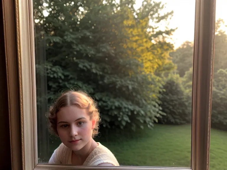 Blick aus dem Wohnzimmerfenster auf den winterkahlen Sanssouci-Park, ruhiger Moment nach der Ahnenarbeit und Trauerbewältigung
