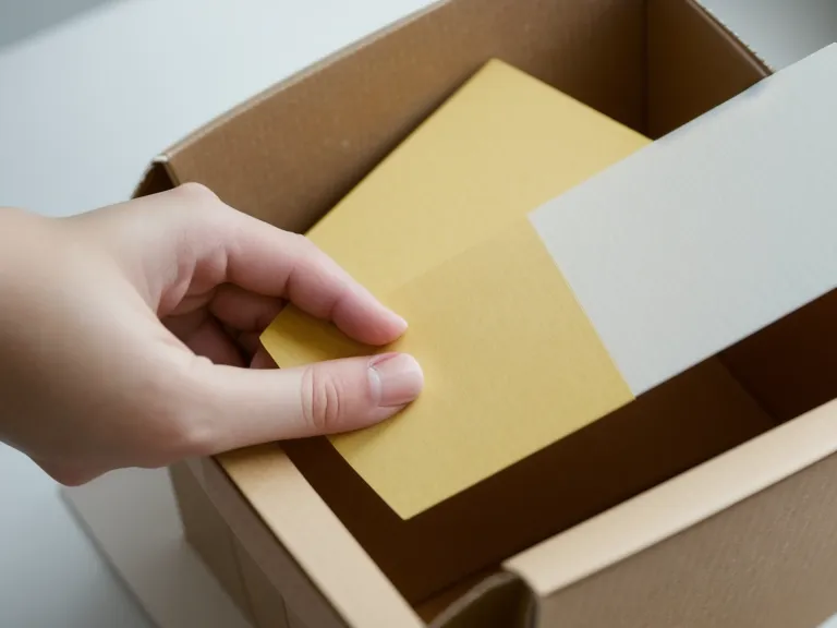 Hand sortiert Karteikarten im Journaling-Archiv des Phoenix999-Selbsttests