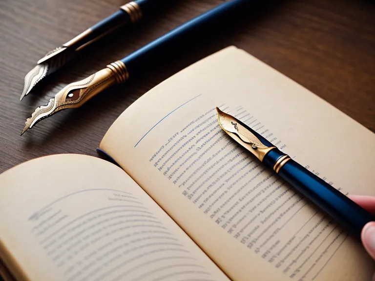 Hand schreibt mit Füllhalter Notizen zum Ahnenarbeit-Journaling in ein Leinenheft, daneben Bücher aus der Fachbibliothek.